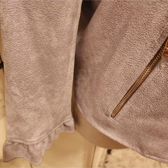 NANETTE LEPORE  NEW LILAC RUFFLE JACKET SIZE 10 - Picture 9 of 9